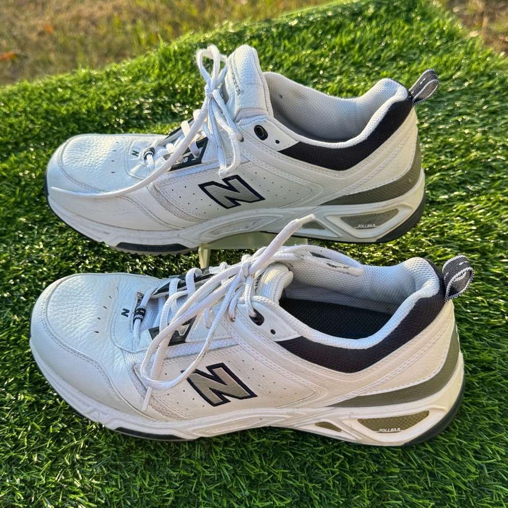 New Balance MX855WN Men's White Athletic Shoes Size 10